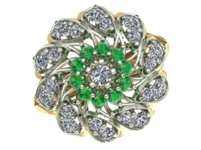 Luxury women ring 3D print model