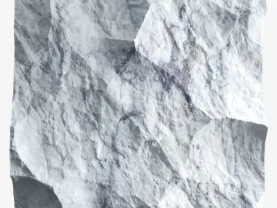 500-RockPanel piece of rock on wall 3D model