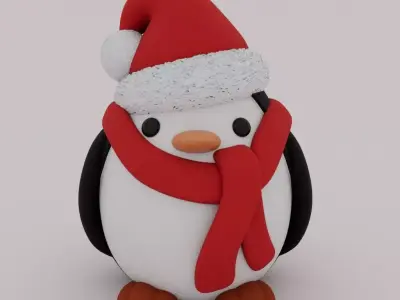 Christmas Special - Cute Penguin 03 3D print model