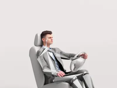 Humano Driving Man 2011-2 3D model