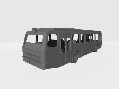 city bus miniature 3D print model
