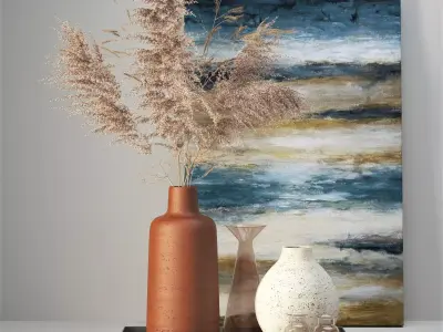 Pampas Grass Set 2 3D model