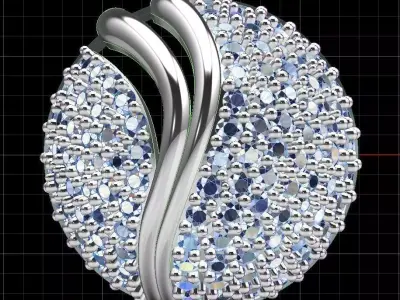 EARRINGS - HALF BALL DESIGN 3D print model