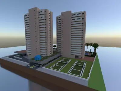Los Delfines Residential Complex 3D model