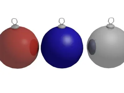 Christmas tree decorations Free 3D model