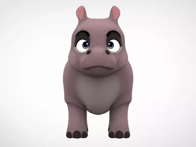 Hippo 3D model