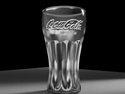 Coke Cola Glass Free 3D model