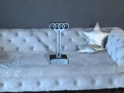Audi Headphone stand 3D print model