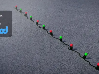 Christmas Light Bulb 3D model