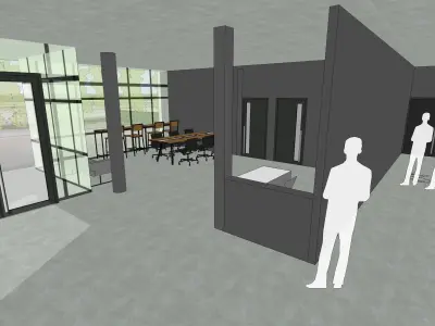 Compact office  3D model