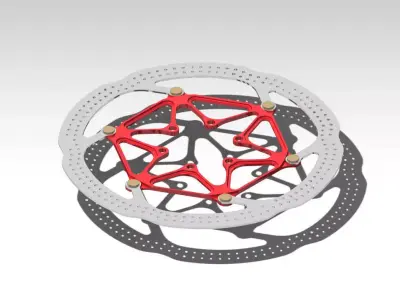 Disc brake mountain bike 180 mm Free 3D model