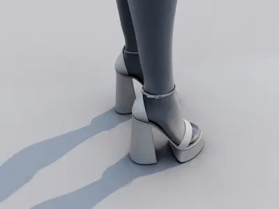 High Heels and Stockings  3D model