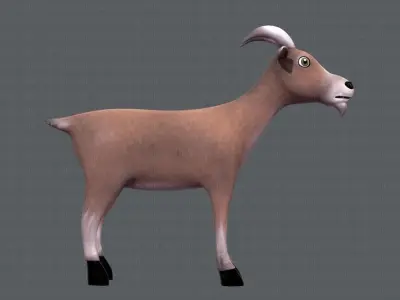 Goat V01 Low-poly 3D model