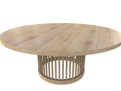 Round Table Round Table V3 3D Model VR AR PBR Low-poly 3D model