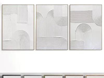 Abstract Painting Set of 3 pieces - No 40 Low-poly 3D model