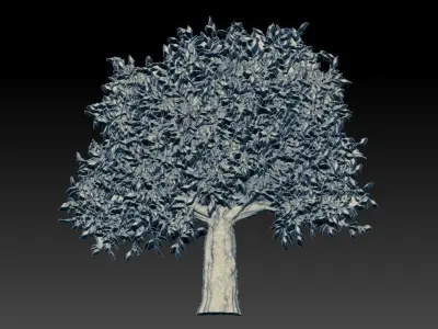 3D TREE golden 3D model