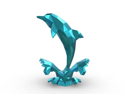 dolphin figure 3D print model