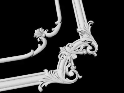 Central decor ornament for furniture 3D model 684