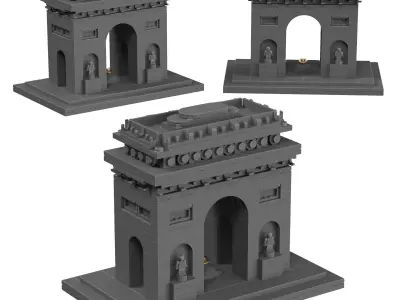 Lego Architecture - 21036 Arc de Triomphe 3D model