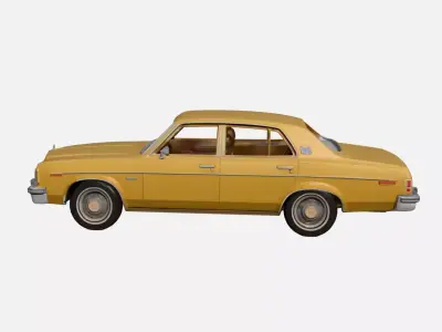 1970s Early Vintage Classic Sedan 3D model 3D model