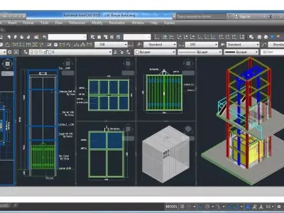 Lift barang 2 ton - Banjar baru - Kalimantan 3D model