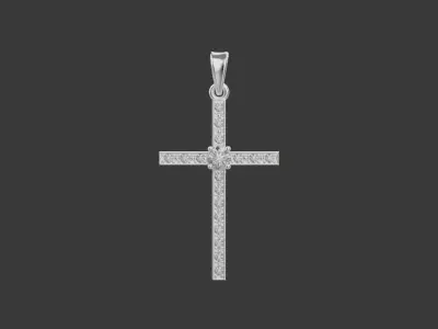 Cross Pendant 66915 3D print model