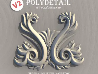 PolyDetail - Ornament Plugin for 3dsMax 3D model