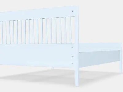 IDANAS Bed frame 23 Low-poly 3D model