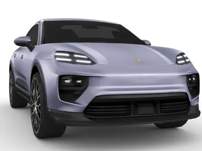 Porsche Macan 4 Electric 2024 Low-poly 3D model