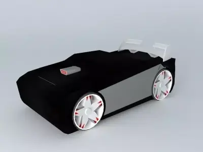 Cheetah futuristic car Free 3D model