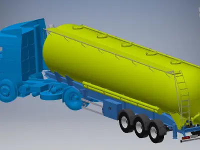  simulator EqBulk truck 3D model 3D model