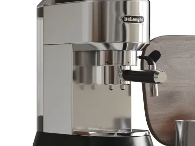Kitchen Decor Set With DeLonghi Coffee Machine 3D model