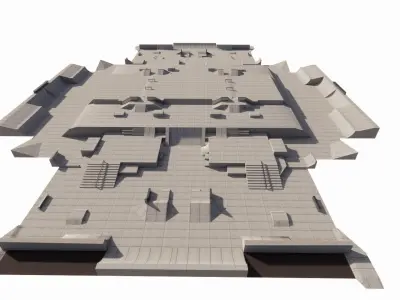 Skatepark-Skate Park PACK 3D model