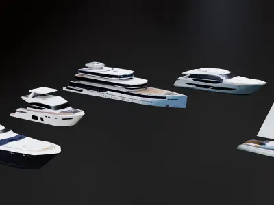 Low Poly city models pack Low-poly 3D model