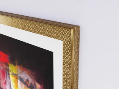 Painting in Frame Picasso Style 8 Low-poly 3D model