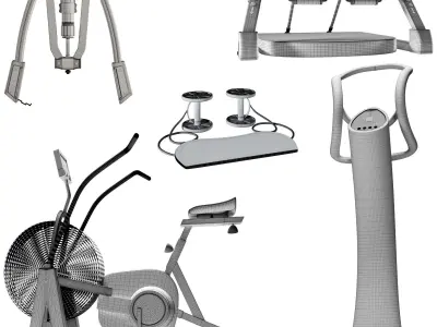 Gym Equipment 05 Low-poly 3D model