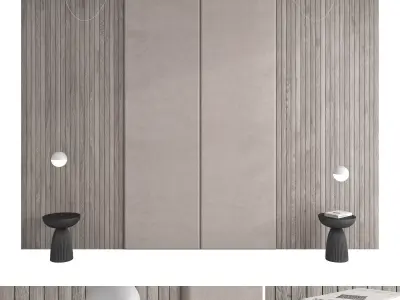 Decorative wall panel set 113 3D model