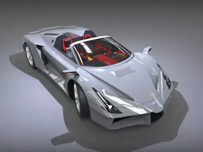 Supercar one 3D model