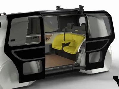 Volkswagen Sedric HQ interior 3D model