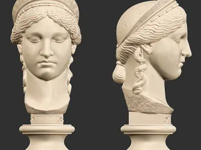 Printable bust of Hera 3D print model