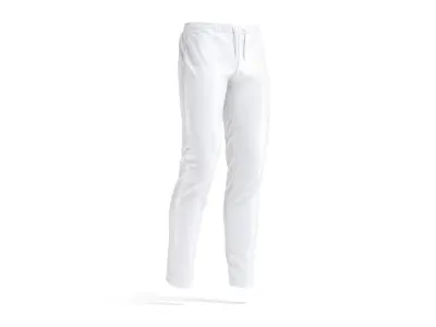 White Sport Pants - sporty training trackpants 3D model