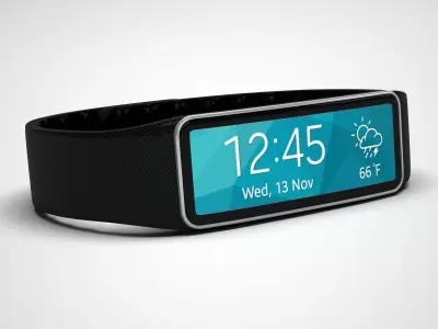 Samsung Galaxy Gear Fit Black 3D model