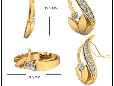 Solitaire Pendant 3dm stl FBX OBJ Render Detail 3D print model