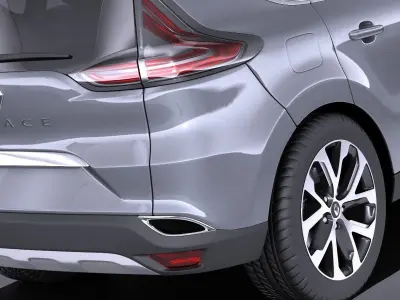 Renault Espace 2017 VRAY 3D model