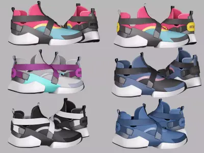 Sneakers 1 Low-poly 3D model