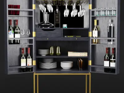 Harper campaign bar open 3D model