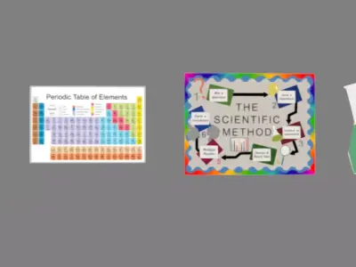 School Boards Low-poly 3D model