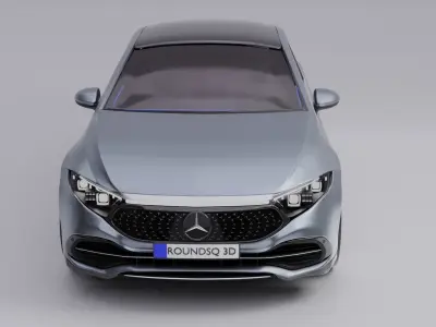 Mercedes Benz EQS 2021  Low-poly 3D model