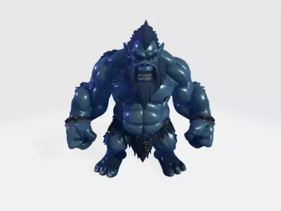 Low Poly Ogre 3D Model - Game-Ready Fantasy Monster Low-poly 3D model