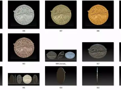 Collection 10 golden dragon 3D print model